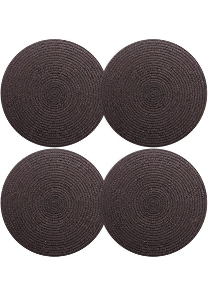 4 Adet Kahverengi Jüt Supla / Amerikan Servis Lux Sunum Tabak Altlığı modelleri