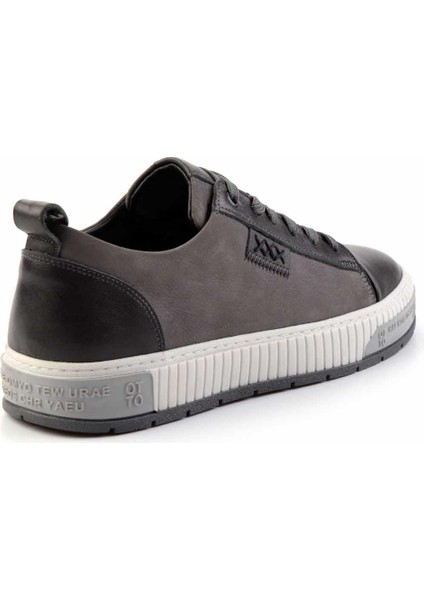 Gri Nubuk Hakiki Deri Erkek Sneaker E01398741701 fırsatları