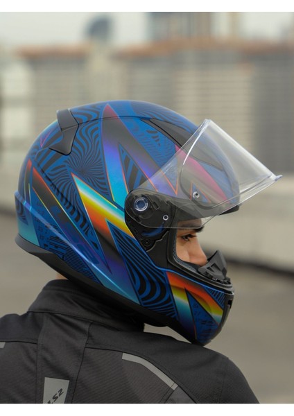 Rapıd 2 Optık Mat Mavi-Mor Kask modelleri