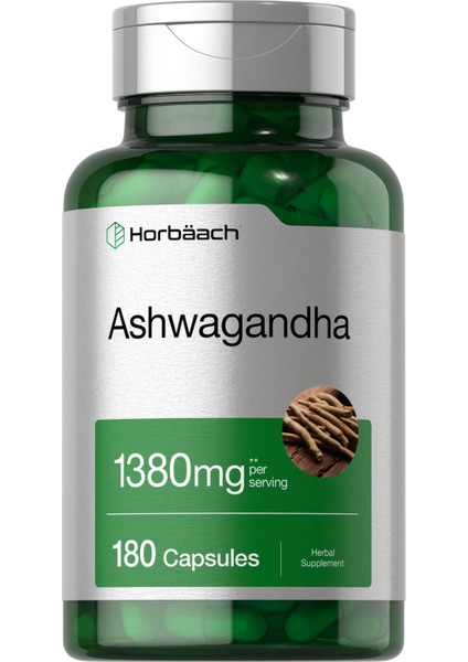 Ashwagandha Root Extract Supplement 1380 mg 180 Capsules