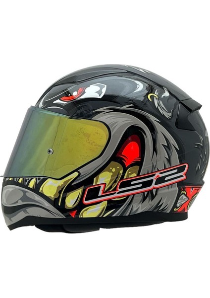 Rapıd 2 Spox Gri-Kırmızı Kask Sarı Cam fiyatları