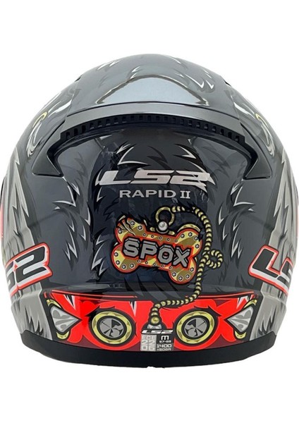 Rapıd 2 Spox Gri-Kırmızı Kask Sarı Cam indirimleri