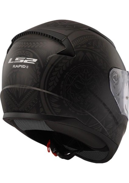 Rapıd 2 Takaroa Mat Sıyah Kask M