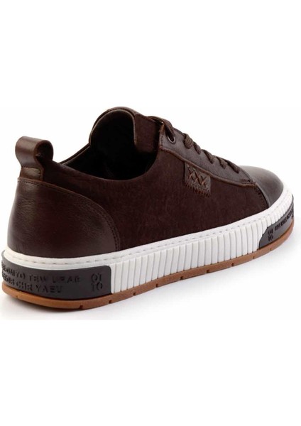 Kahve Nubuk Deri Erkek Sneaker E01398741701