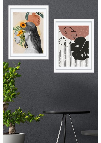 Tekno Trust Yapışkanlı Sök-Tak Beyaz Duvar Çerçevesi 30X40CM - 2'li Set - Iz ve Leke Bırakmaz