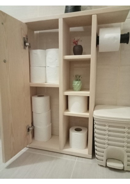 Arslanoğlu Ahşap Banyo  Dolabı Çok Amaçlı