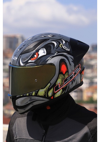 Rapıd 2 Race Spox Gri-Kırmızı Kask