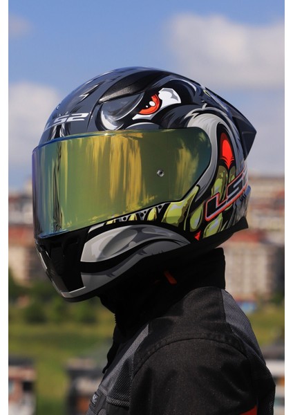 Rapıd 2 Race Spox Gri-Kırmızı Kask