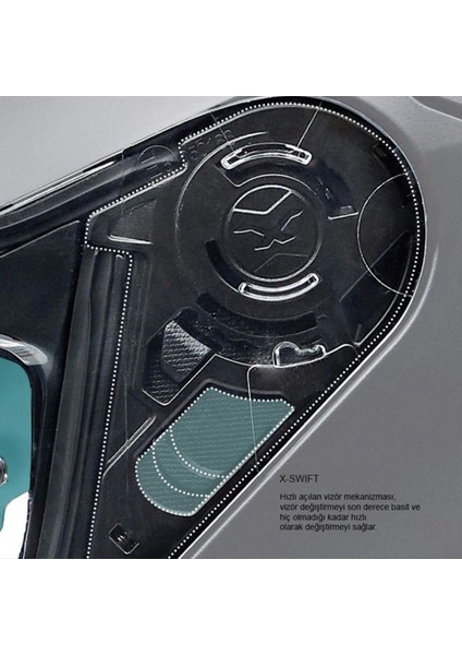 SX.100R Fullblack Mat Siyah Kask