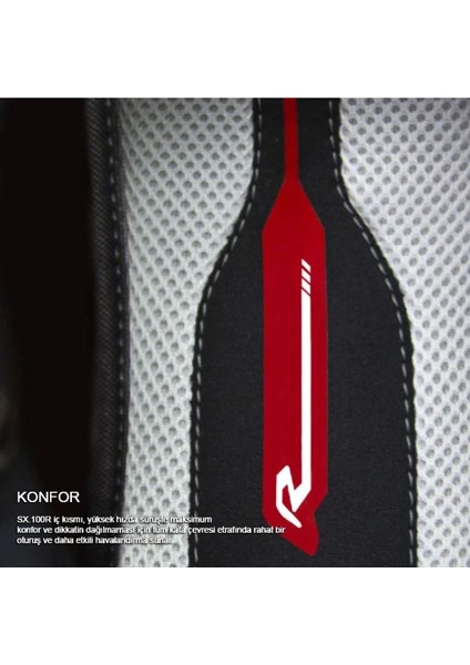 SX.100R Fullblack Mat Siyah Kask