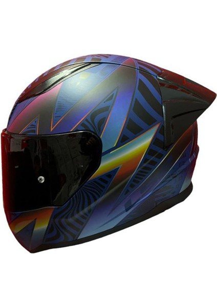 Rapıd 2 Race Optık Mat Mavi-Mor Kask++Spoiler-Set modelleri