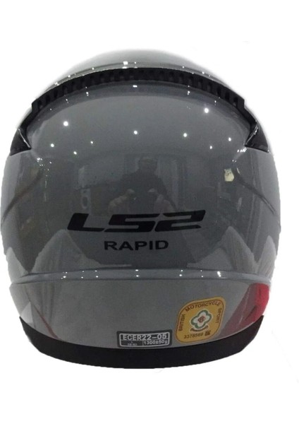 Rapıd Motosiklet Tam Kapalı Kask Nardo Gri