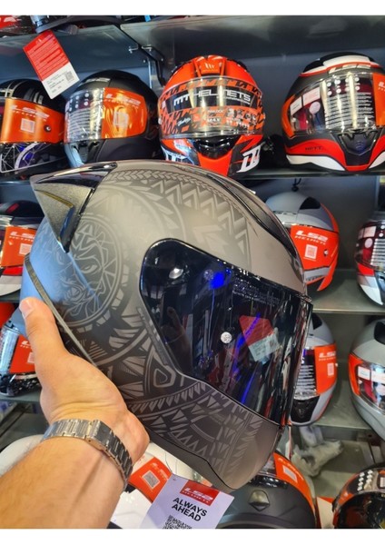 Rapid 2 Takaroa Mat Siyah Kask