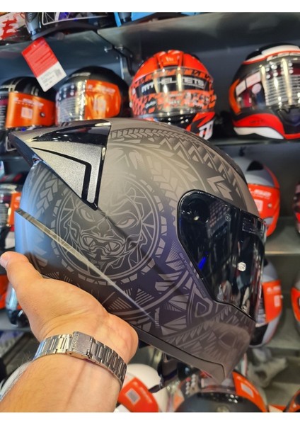 Rapid 2 Takaroa Mat Siyah Kask