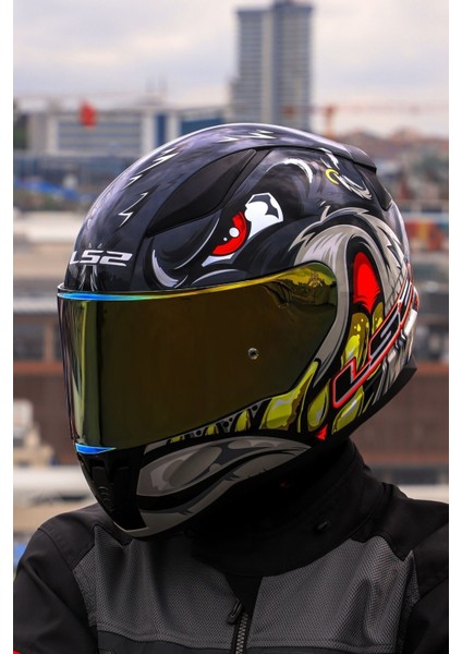 Rapıd 2 Spox Gri-Kırmızı Kask