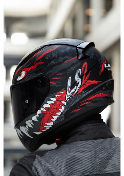 Rapıd 2 Kaıju Mat Siyah-Kırmızı-Beyaz Kask fırsatları