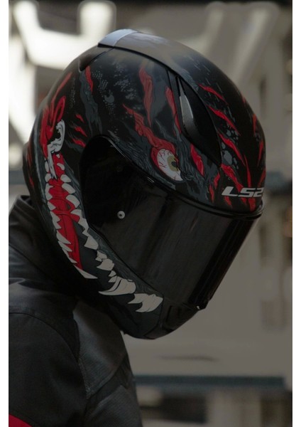 Rapıd 2 Kaıju Mat Siyah-Kırmızı-Beyaz Kask indirimleri