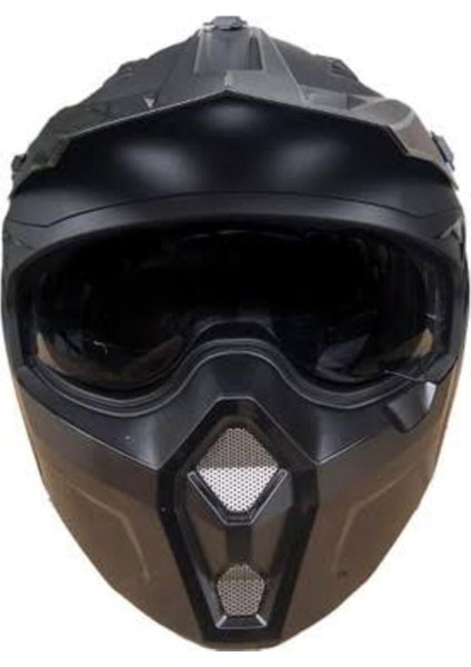 Kask Sway X1-X Seul Çene Çıkan Kask Mat Siyah