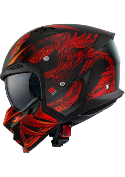 Hunter Sv Onı B5 Matt Red Çift Vizörlü Çene Çıkabilen Model modelleri