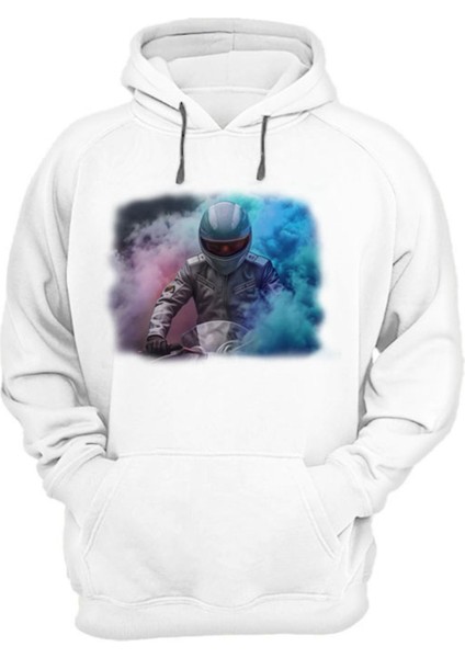 Motorcycle Baskılı Regular Fit %100 Pamuk Sweatshirt