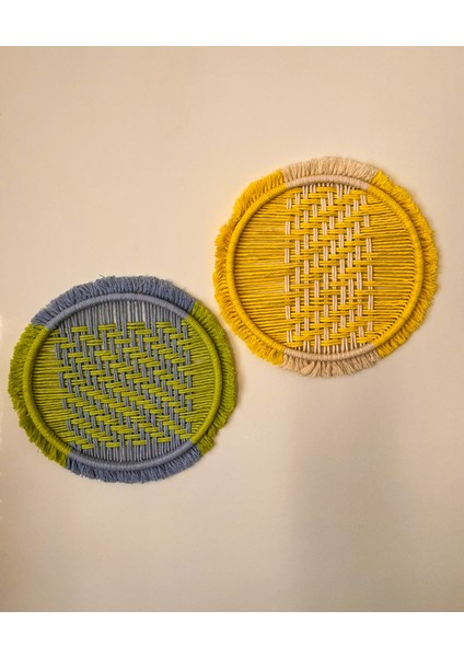 Makrome Geometrik Duvar Süsü