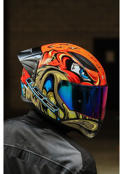Rapıd 2 Race Spox Kırmızı-Gri Kask