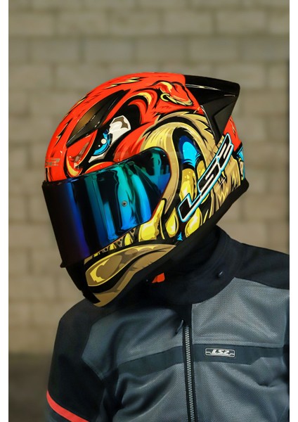 Rapıd 2 Race Spox Kırmızı-Gri Kask