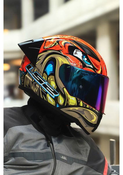 Rapıd 2 Race Spox Kırmızı-Gri Kask