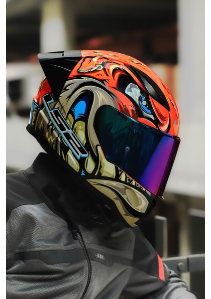 Rapıd 2 Race Spox Kırmızı-Gri Kask