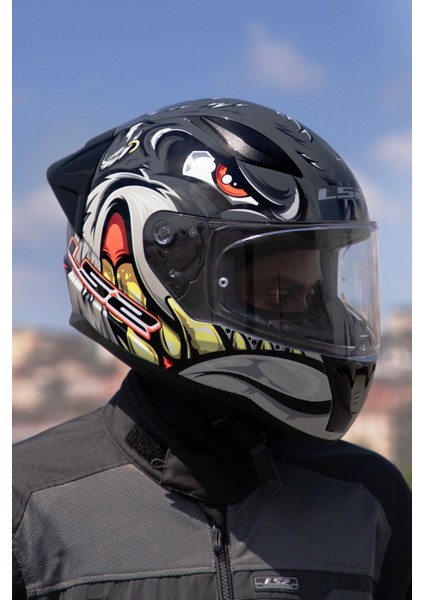 Rapıd 2 Race Spox Gri-Kırmızı Kask