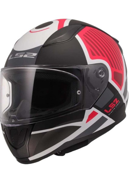 Rapıd 2 Grıd Mat Beyaz-Kırmızı Kask