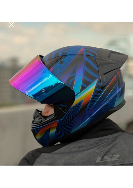 Rapıd 2 Optık Mat Mavi-Mor Kask modelleri