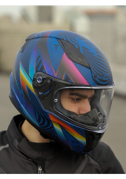 Rapıd 2 Optık Mat Mavi-Mor Kask fırsatları