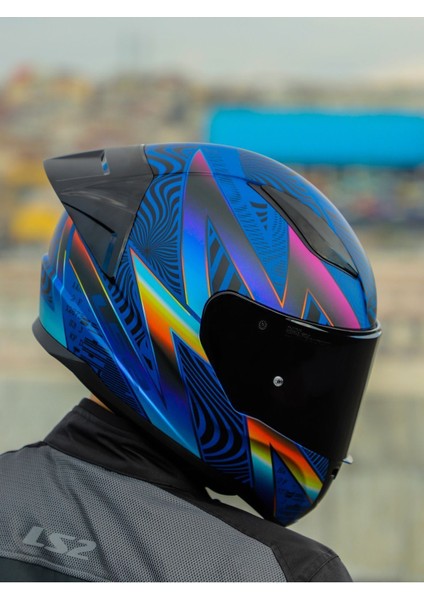 Rapıd 2 Race Optık Mat Mavi-Mor Kask