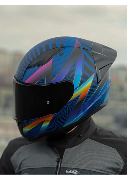 Rapıd 2 Race Optık Mat Mavi-Mor Kask indirimleri