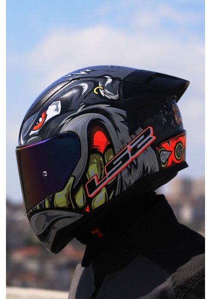 Rapıd 2 Race Spox Gri-Kırmızı Kask