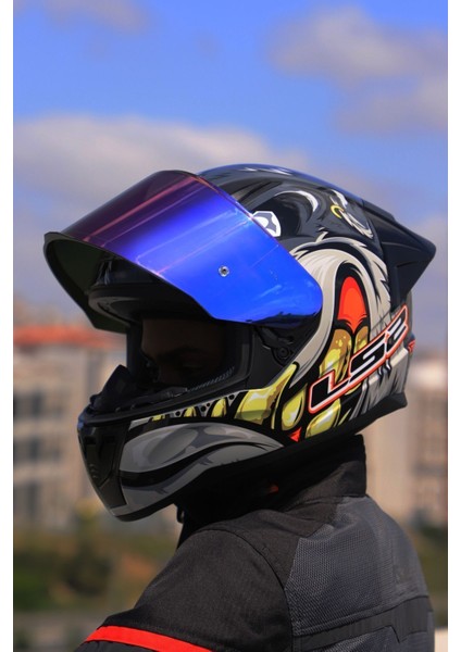 Rapıd 2 Race Spox Gri-Kırmızı Kask