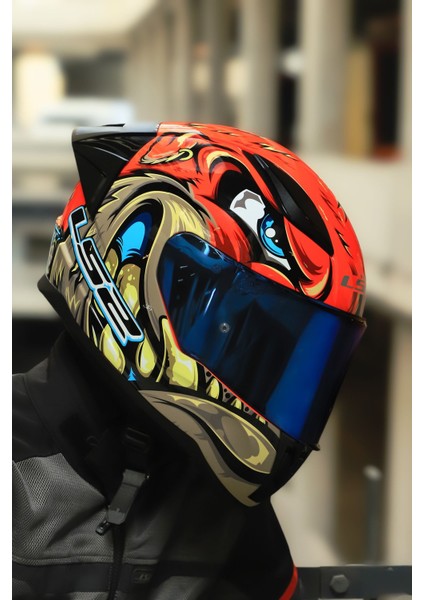 Rapıd 2 Race Spox Kırmızı-Gri Kask