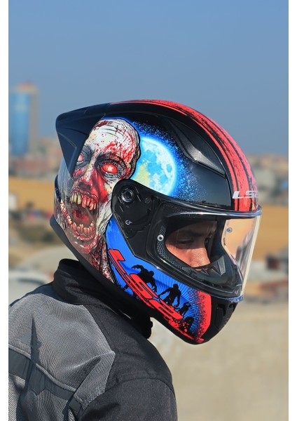 Rapıd 2 Race Zombıe Siyah-Kırmızı Kask fiyatları