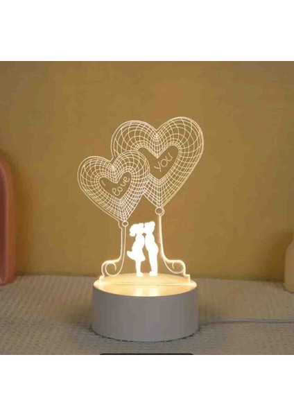 3D Gece Lambası Dekoratif