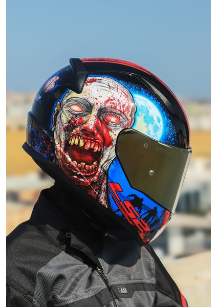 Rapıd 2 Zombıe Siyah-Kırmızı Kask modelleri