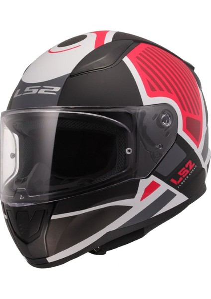 Rapid 2 Grid Fullface Motosiklet Kaskı Beyaz Kırmızı