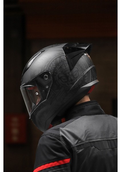 Rapıd 2 Race Takaroa Mat Siyah Kask