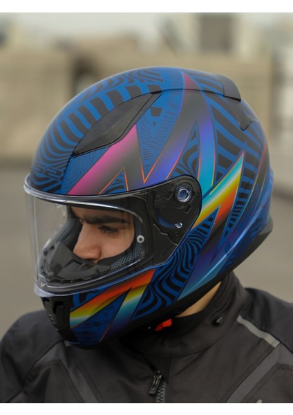 Rapıd 2 Optık Mat Mavi-Mor Kask fiyatları