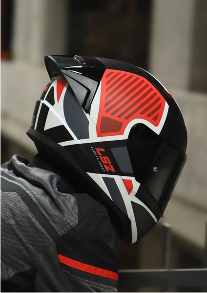 Rapıd 2 Race Grıd Mat Beyaz-Kırmızı Kask fiyatları