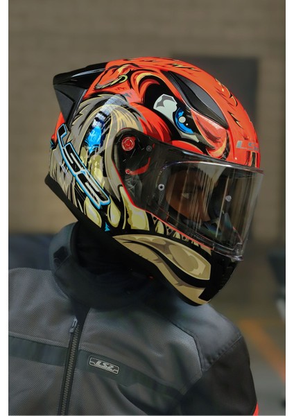Rapıd 2 Race Spox Kırmızı-Gri Kask