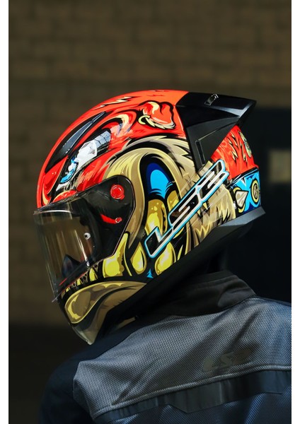 Rapıd 2 Race Spox Kırmızı-Gri Kask