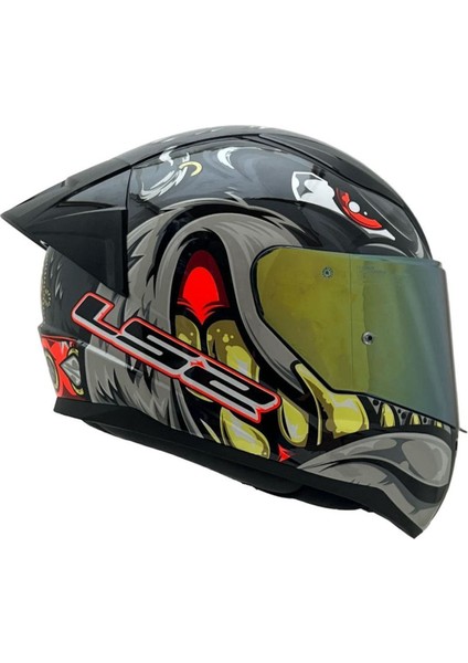 Rapıd 2 Spox Gri-Kırmızı Kask Sarı Cam+Spoiler fırsatları