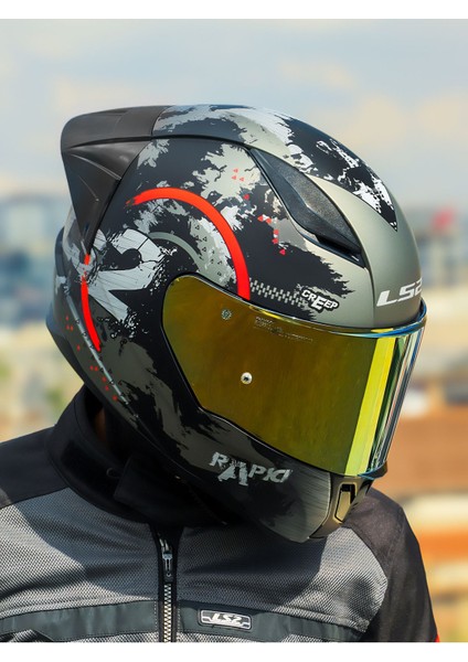 Rapıd 2 Cırcle Mat Siyah-Kırmızı Kask + Spoıler fiyatları