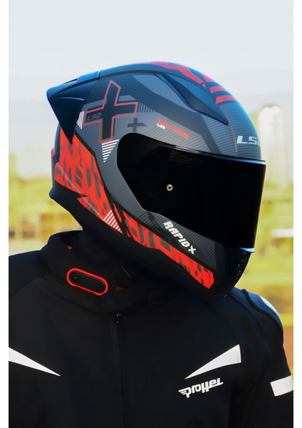 Rapıd 2 Xtreet Mat Siyah-Kırmızı Kask+Spoıler fırsatları